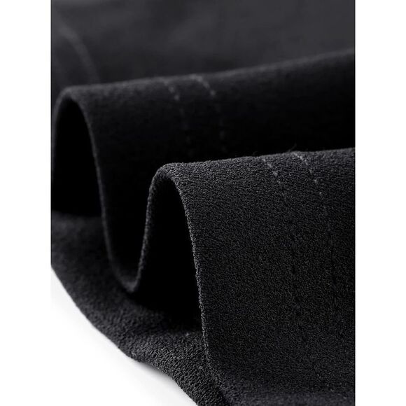 Gothic Mesh Panel Keyhole Collar Long Sleeve Mini Little Black Dress SIZE L NWT - Picture 4 of 14